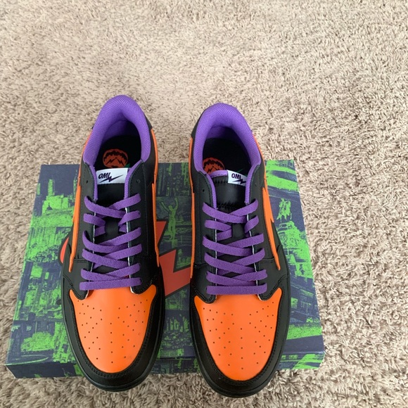 Air Omi Kiy Low 1 Size 12 New Halloween - Picture 7 of 9